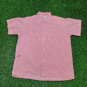 VTG 60s Candy Stripe Shirt Mens M 15.5 Ivy League Mod Button Down